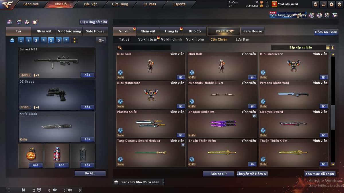 shop acc cf uy tin gia re